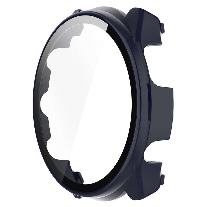For Garmin Forerunner 965 PC + Toughened Film Integrated Watch Protective Case(Transparent)