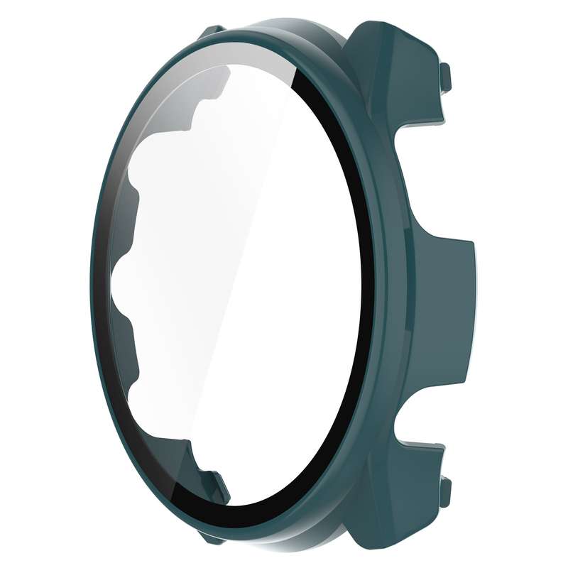 For Garmin Forerunner 965 PC + Toughened Film Integrated Watch Protective Case(Transparent)