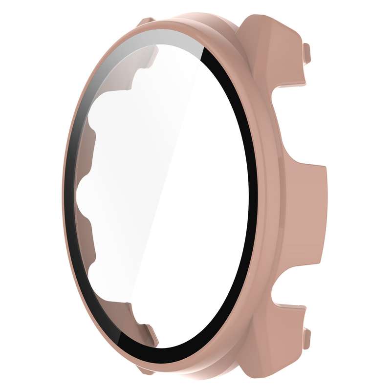 For Garmin Forerunner 965 PC + Toughened Film Integrated Watch Protective Case(Transparent)
