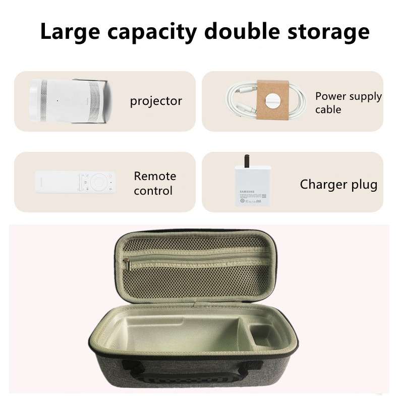 For Samsung Freestyle Portable Projector Storage Case Carrying Case Protection Bag