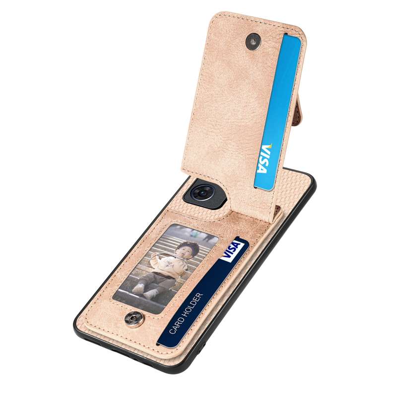 For OPPO Reno7 5G Carbon Fiber Vertical Flip Zipper Phone Case(Brown)