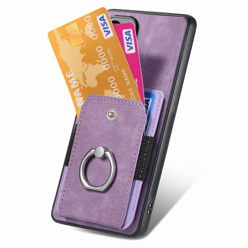 For Samsung Galaxy S9 Retro Skin-feel Ring Card Wallet Phone Case(Brown)
