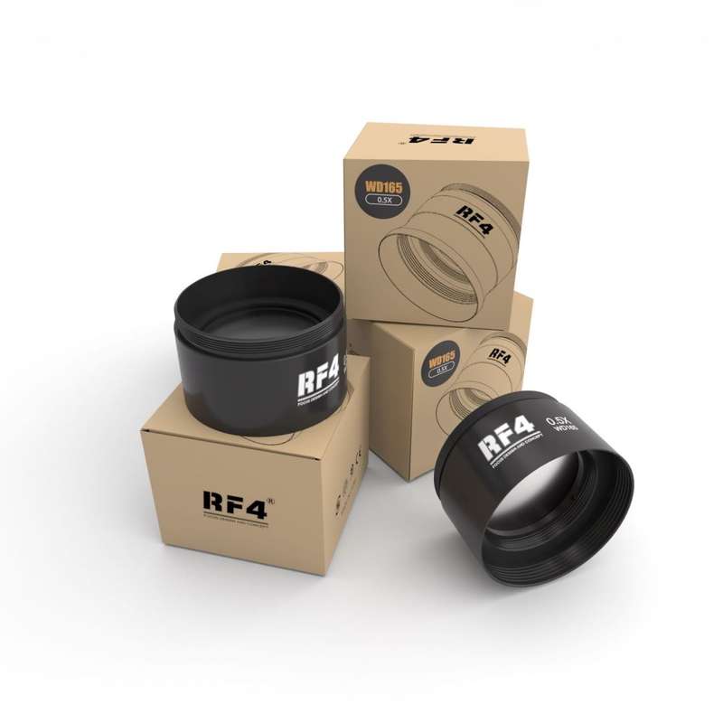 Ten-fold With Scale Microscope Wide-angle Eyepiece, RF4 0.5X microscope multiplier lens:600