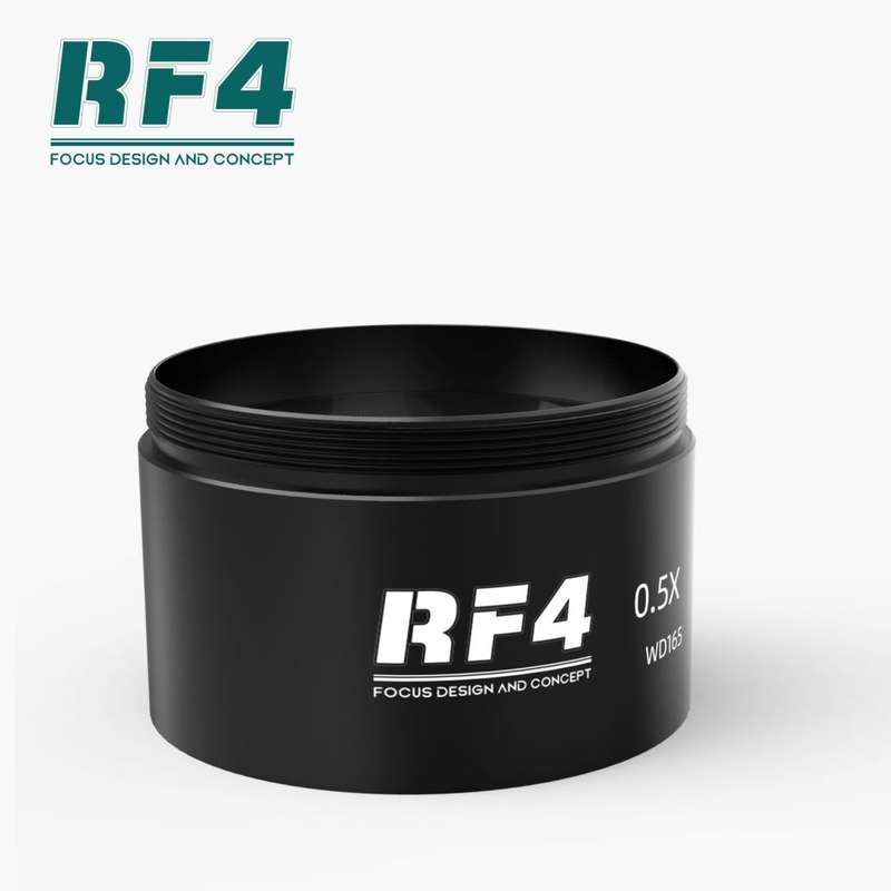 Ten-fold With Scale Microscope Wide-angle Eyepiece, RF4 0.5X microscope multiplier lens:600