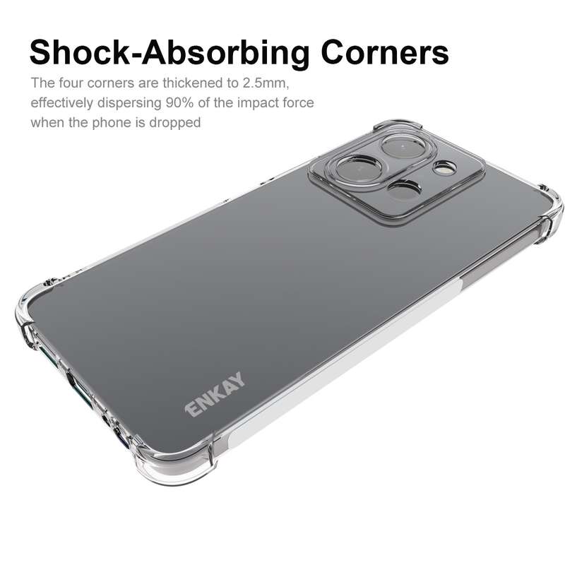For vivo Y36 4G EU Version ENKAY Transparent TPU Shockproof Anti-slip Phone Case