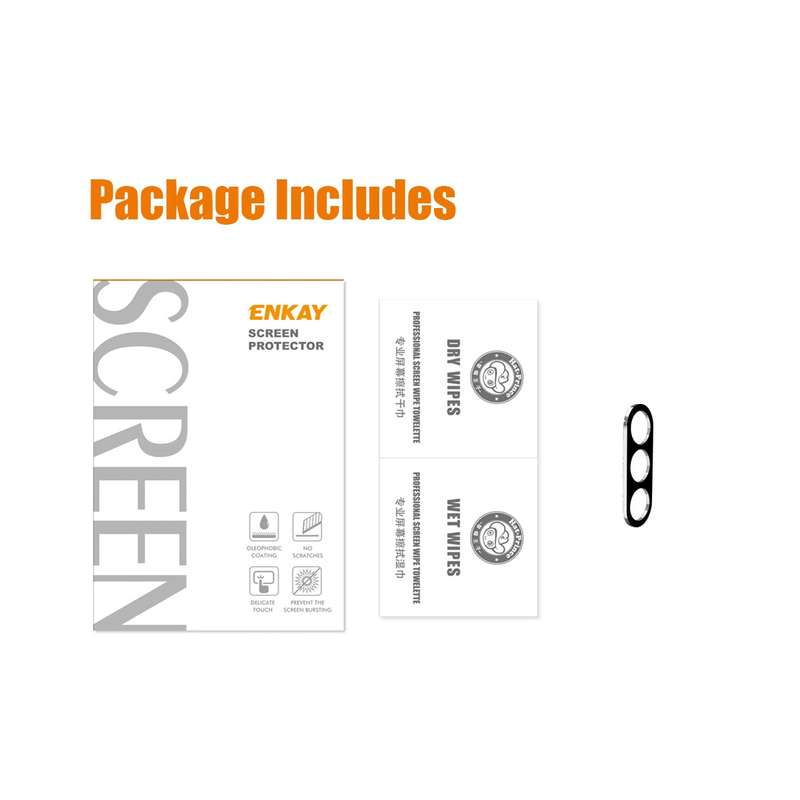 For Samsung Galaxy S23 FE 5G ENKAY Hat-Prince 9H Rear Camera Lens Tempered Glass Film(Black)