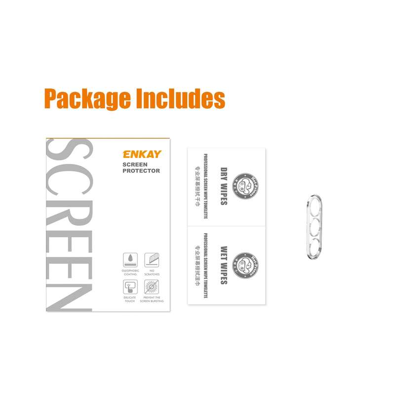 For Samsung Galaxy S23 FE 5G ENKAY Hat-Prince 9H Rear Camera Lens Tempered Glass Film(Black)