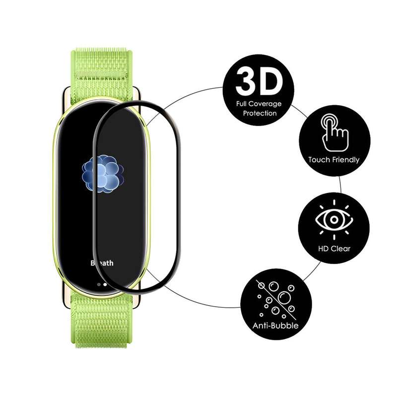 For Xiaomi Smart Band 10 1pcs ENKAY ENKAY 3D Full Coverage Soft PC Edge PMMA HD Screen Film