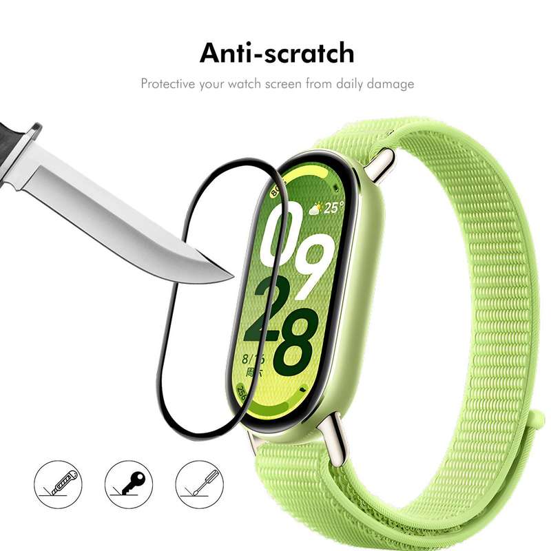 For Xiaomi Smart Band 10 10pcs ENKAY ENKAY 3D Full Coverage Soft PC Edge PMMA HD Screen Film