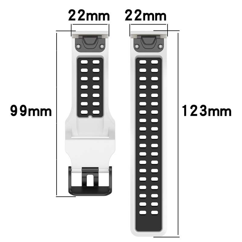 For Garmin Forerunner 965 Two Color Reverse Buckle 22mm Silicone Watch Band(Black+Yellow)