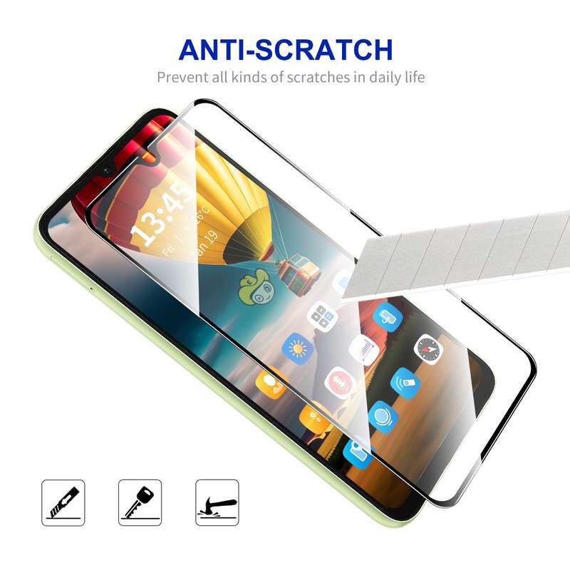 For Xiaomi Redmi 13R 5G 5pcs ENKAY Hat-Prince Full Glue High Aluminum-silicon Tempered Glass Fi