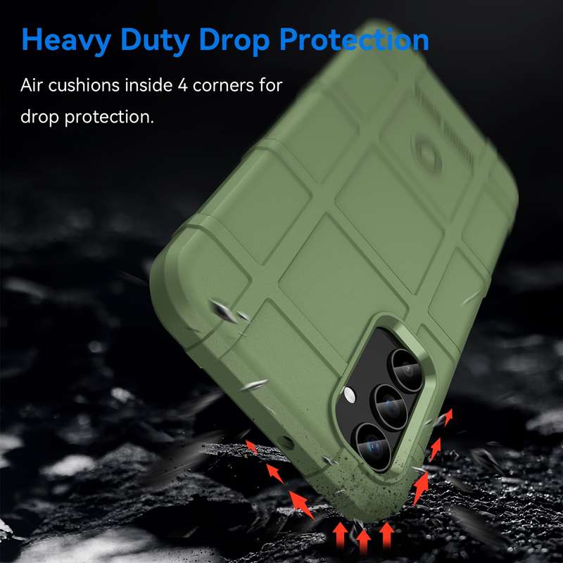 For Samsung Galaxy S23 FE 5G Full Coverage Shockproof TPU Phone Case(Army Green)