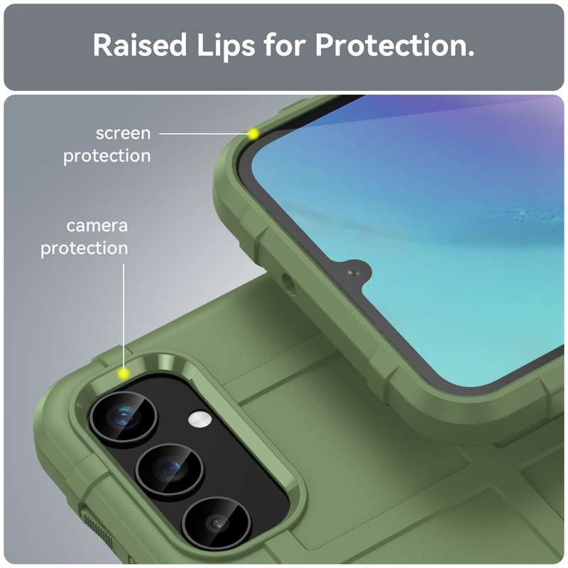 For Samsung Galaxy S23 FE 5G Full Coverage Shockproof TPU Phone Case(Army Green)