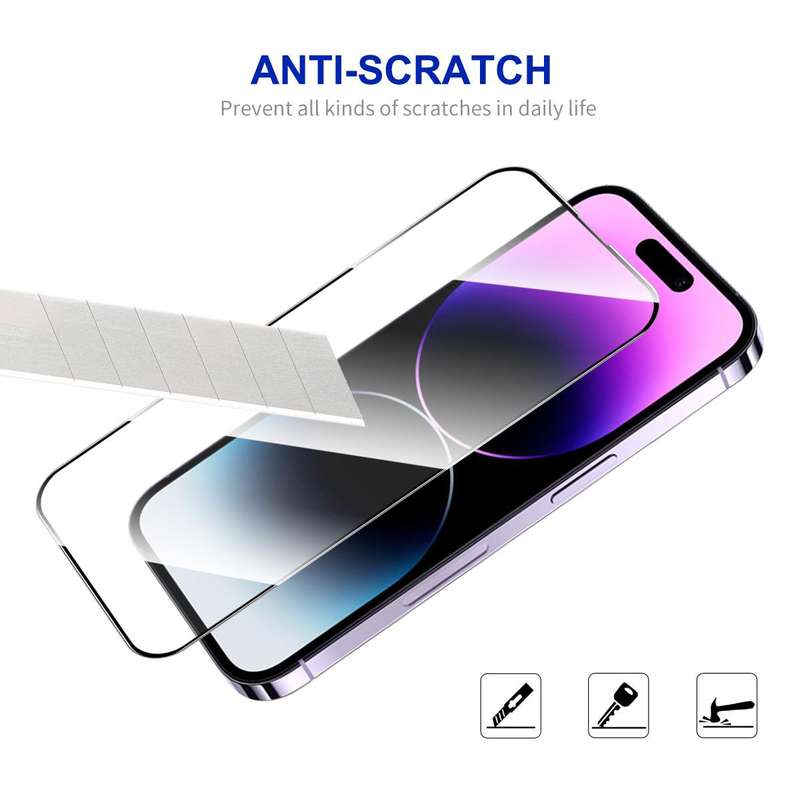 For iPhone 16 Pro 10pcs ENKAY Full Glue High Aluminum-silicon Tempered Glass Film