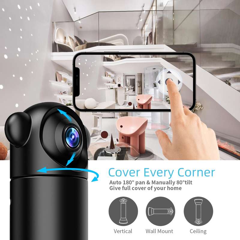 V10 HD Infrared Home Night Vision Mini Camera Remote Control Family Security Camera