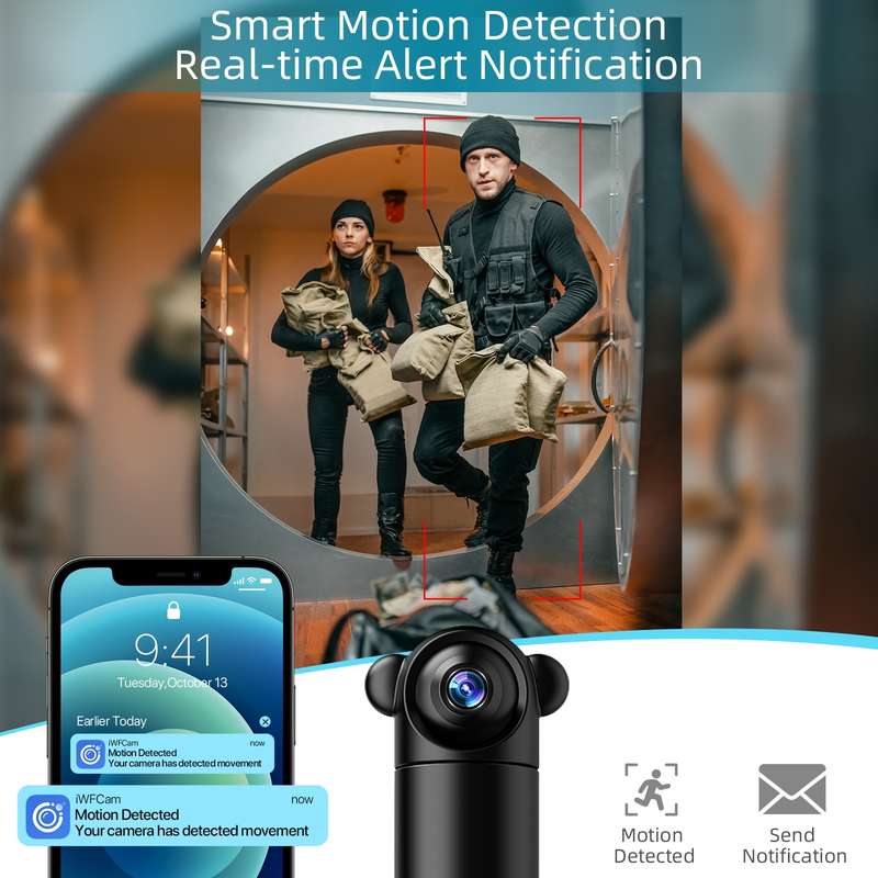V10 HD Infrared Home Night Vision Mini Camera Remote Control Family Security Camera