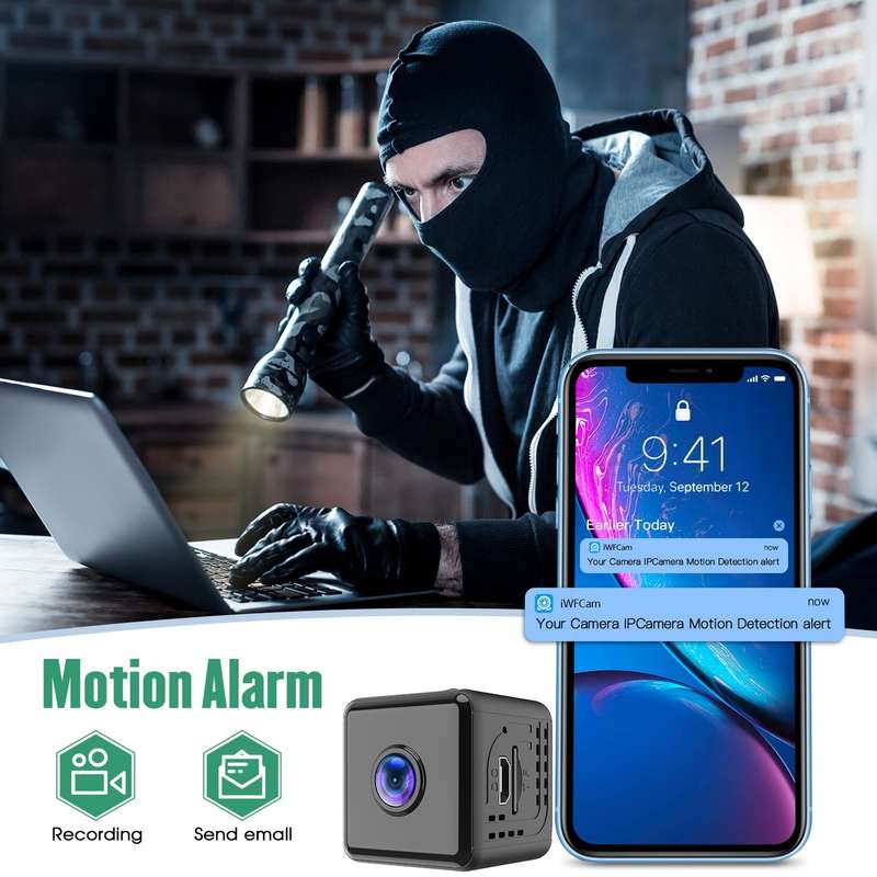 V10 HD Infrared Home Night Vision Mini Camera Remote Control Family Security Camera
