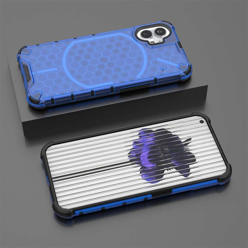 For Nothing Phone 2 Shockproof Honeycomb Phone Case(Black)