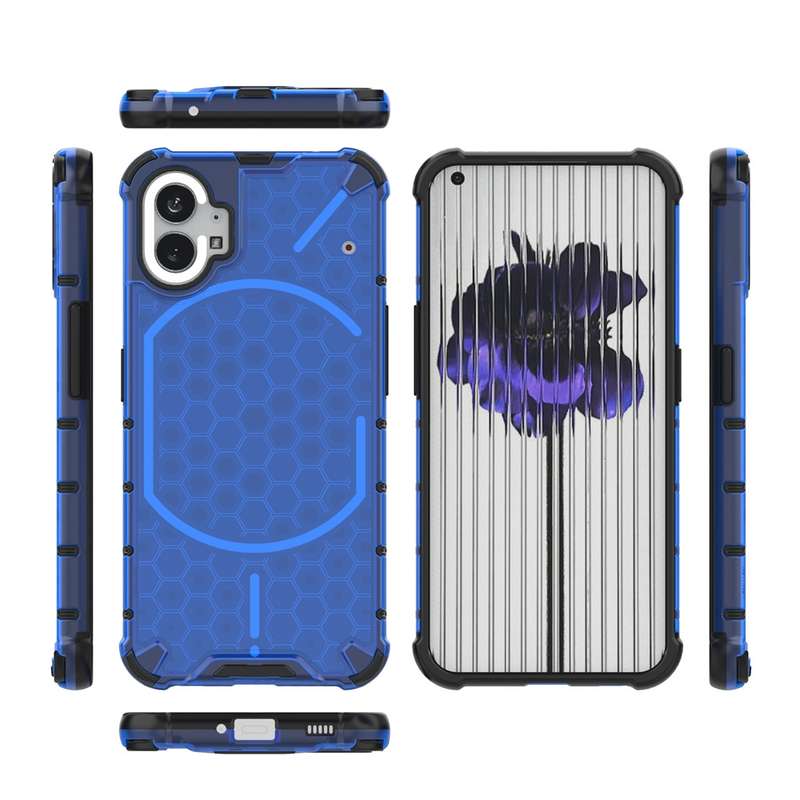 For Nothing Phone 2 Shockproof Honeycomb Phone Case(Black)