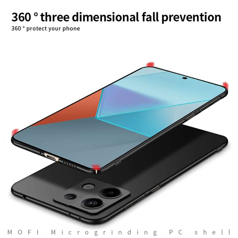 For Xiaomi Redmi Note 13 5G MOFI Fandun Series Frosted PC Ultra-thin All-inclusive Phone Case(R
