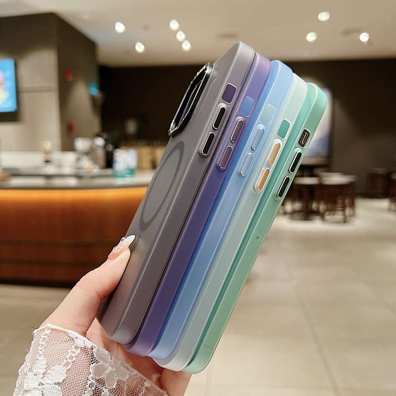 For iPhone 11 Frosted PC MagSafe TPU Phone Case(Black)