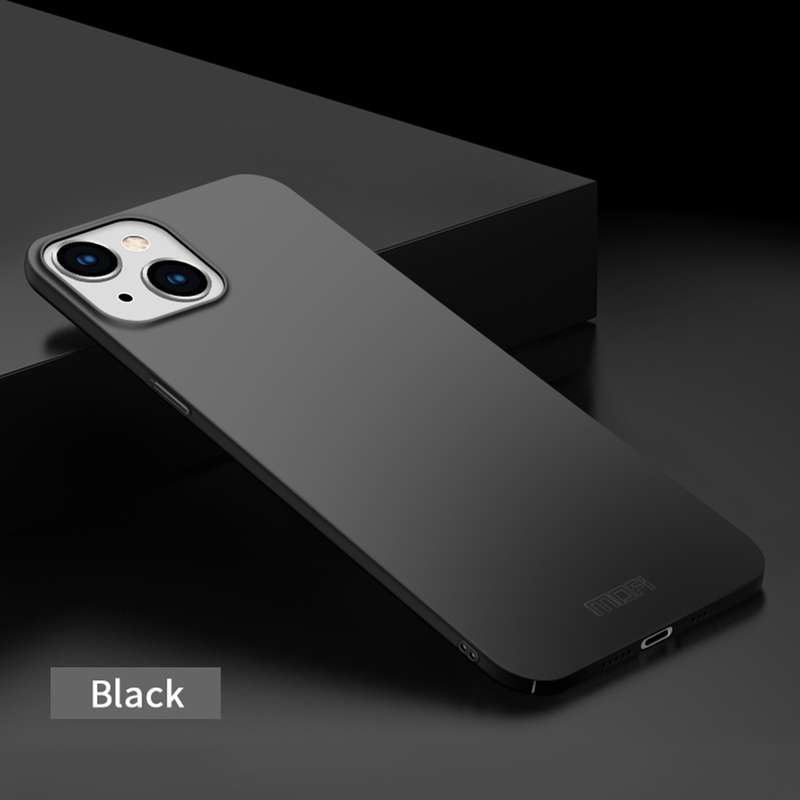 For iPhone 15 MOFI Frosted PC Ultra-thin Hard Phone Case(Black)