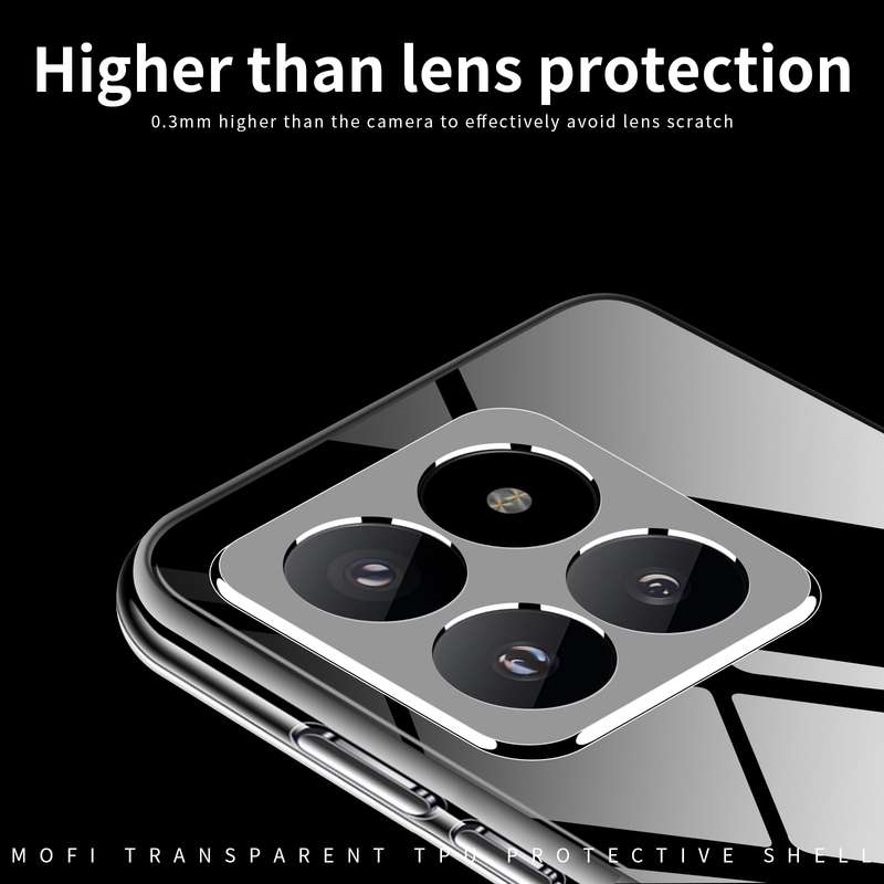 For Xiaomi 14 Pro MOFI Ming Series Ultra-thin TPU Phone Case(Transparent)