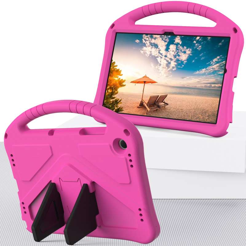 For Samsung Galaxy Tab A9+ EVA Shockproof Tablet Case with Holder(Black)