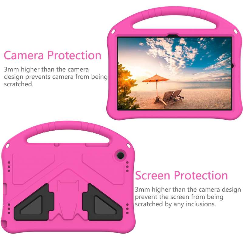 For Samsung Galaxy Tab A9+ EVA Shockproof Tablet Case with Holder(Black)