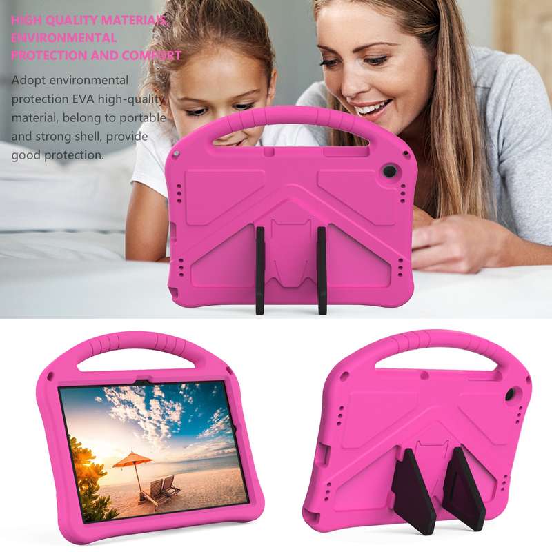 For Samsung Galaxy Tab A9+ EVA Shockproof Tablet Case with Holder(Black)