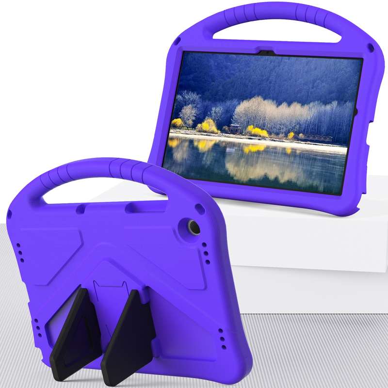 For Samsung Galaxy Tab A9+ EVA Shockproof Tablet Case with Holder(Black)