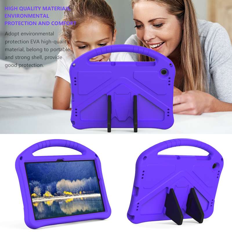 For Samsung Galaxy Tab A9+ EVA Shockproof Tablet Case with Holder(Black)