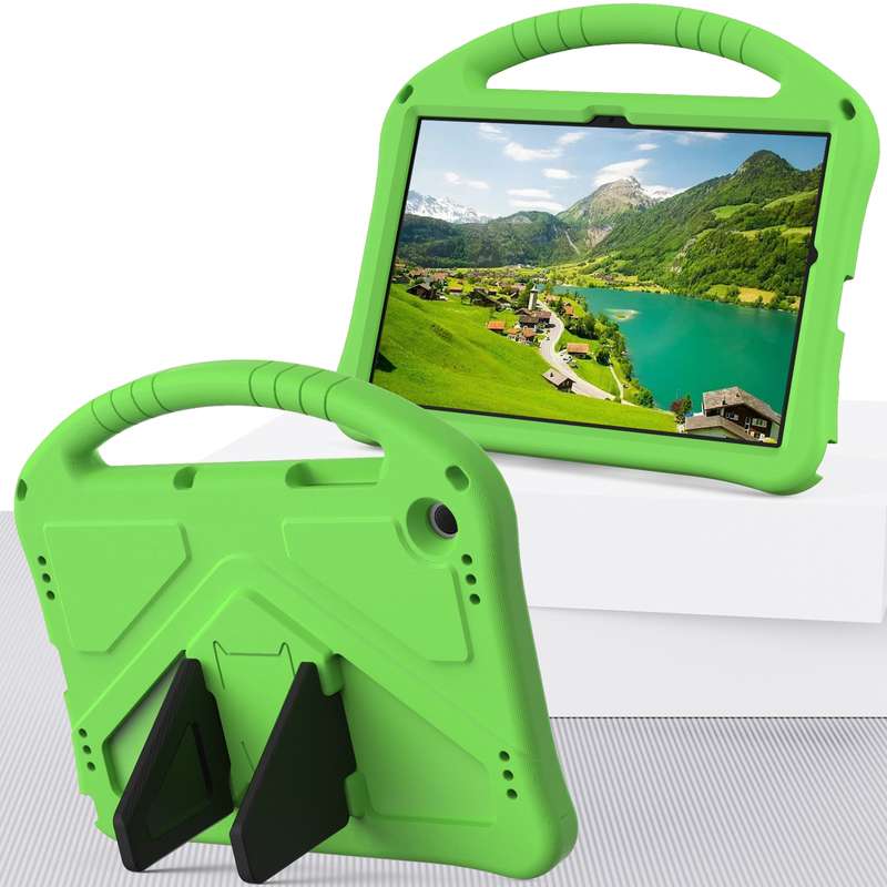 For Samsung Galaxy Tab A9+ EVA Shockproof Tablet Case with Holder(Black)
