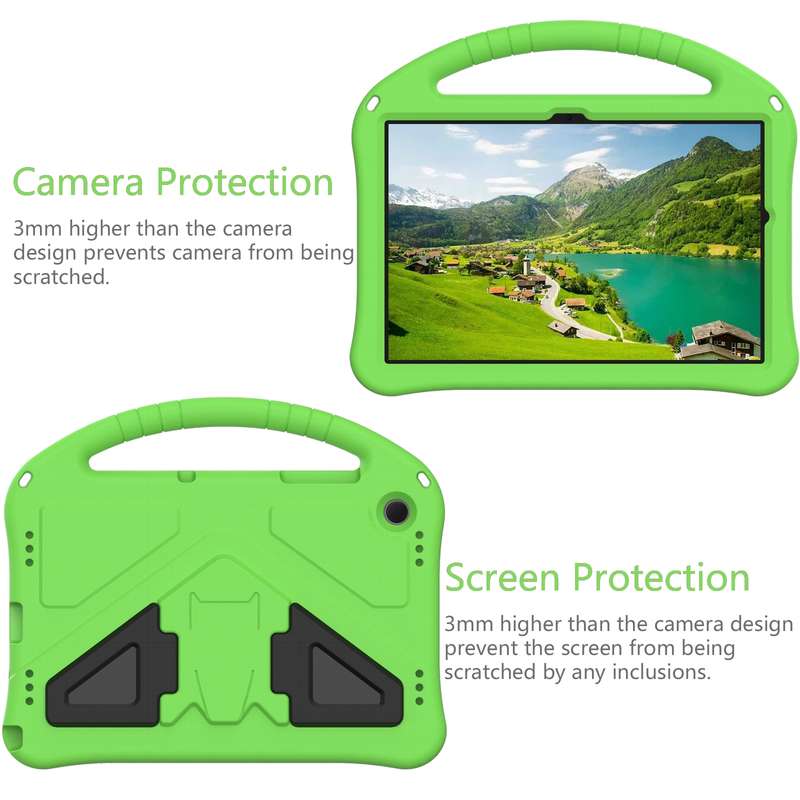 For Samsung Galaxy Tab A9+ EVA Shockproof Tablet Case with Holder(Black)