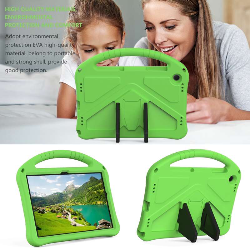 For Samsung Galaxy Tab A9+ EVA Shockproof Tablet Case with Holder(Black)