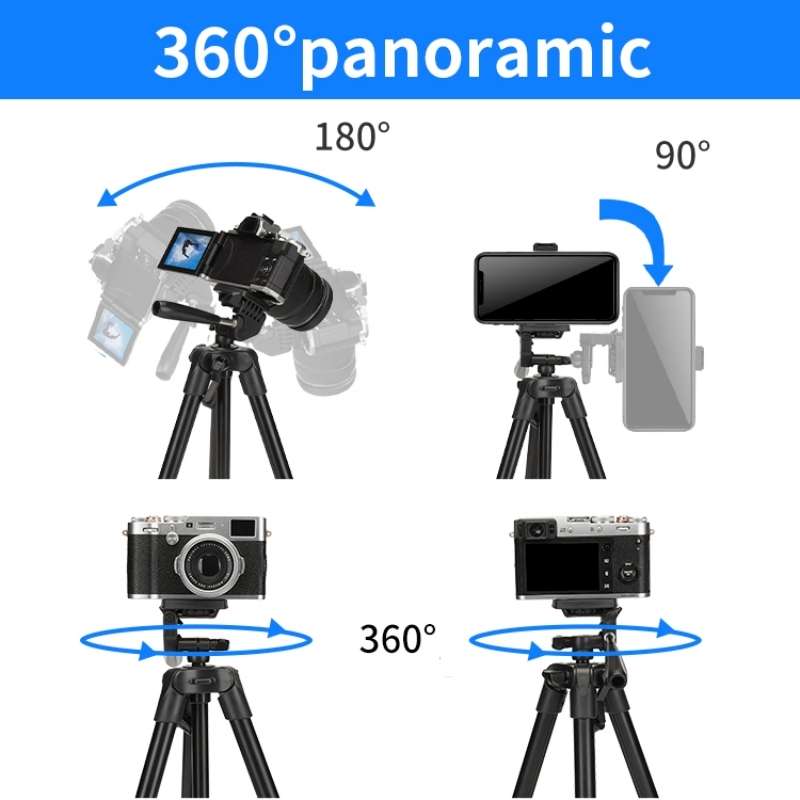 JMARY KT239 Rotation Design Camera Mount Holder 1.75m Telescopic Phone Selfie Stick Tripod