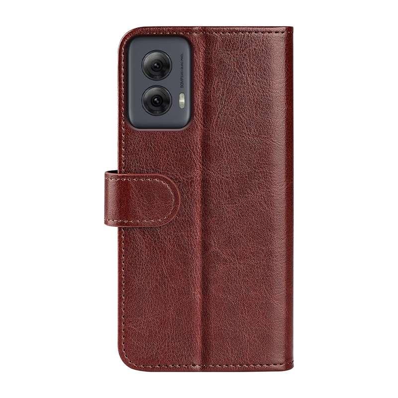 For Motolora Moto G Power 5G 2024 R64 Texture Horizontal Flip Leather Phone Case(Brown)