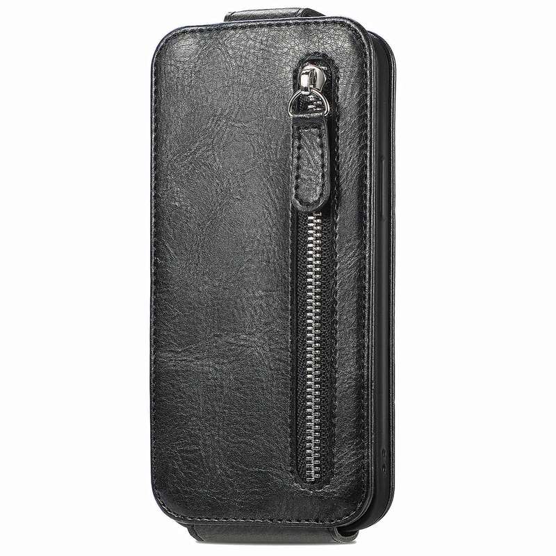 For OPPO Reno10 Pro 5G Zipper Wallet Vertical Flip Leather Phone Case(Black)