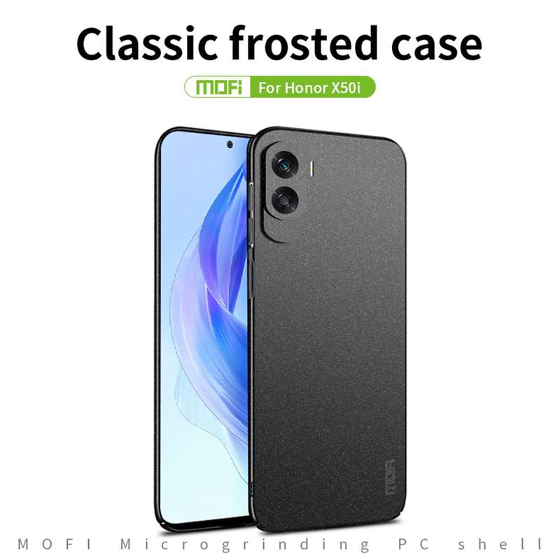 For Honor X50i / 90 Lite MOFI Fandun Series Frosted PC Ultra-thin All-inclusive Phone Case(Black)