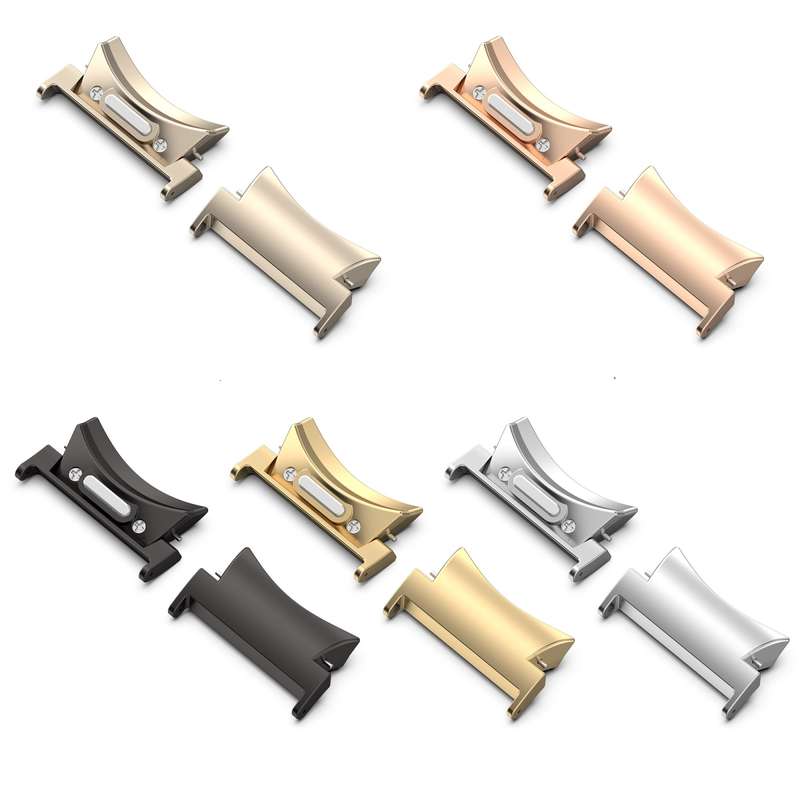 For Samsung Galaxy Watch6 / 6 Classic 20mm 1 Pair Button Style Curved Metal Watch Band Connector(Sta