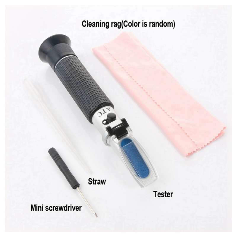 RZ116 Refractometer Alcohol Portable Automatic Digital Refractometer 0-80 Glycol Handheld Atc Brix R