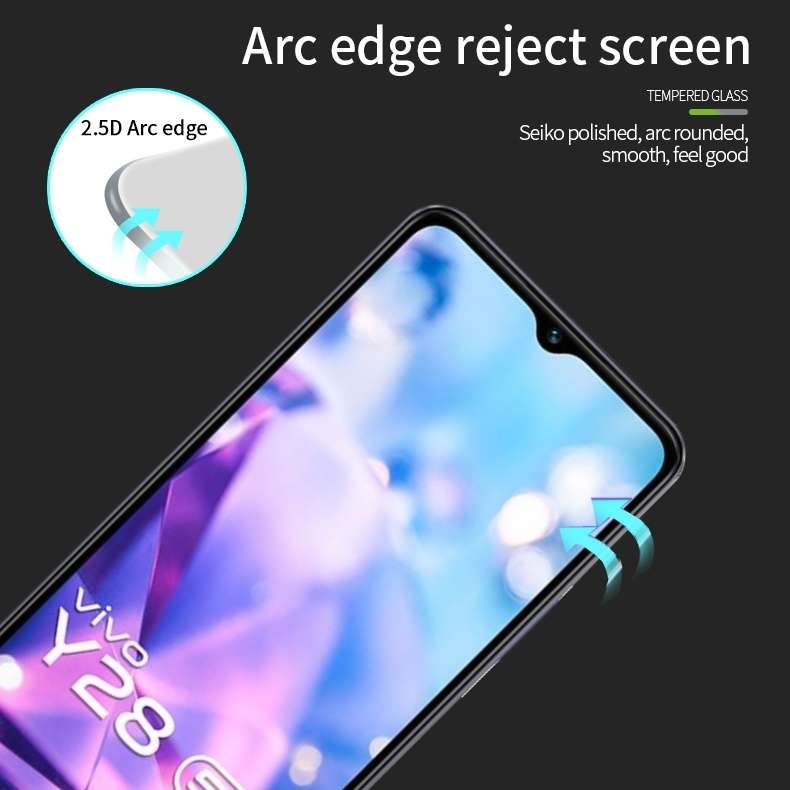 For vivo Y28 5G PINWUYO 9H 2.5D Full Screen Tempered Glass Film(Black)