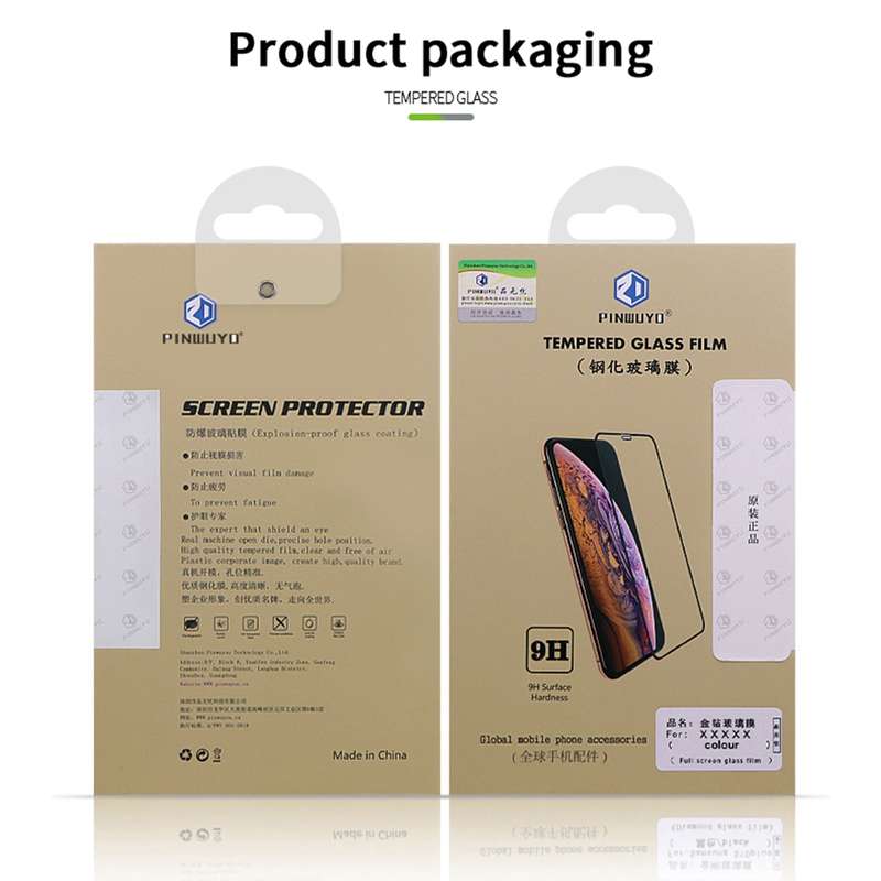 For vivo Y28 5G PINWUYO 9H 2.5D Full Screen Tempered Glass Film(Black)