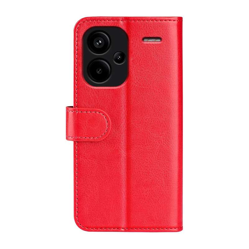 For Xiaomi Redmi Note 13 Pro+ R64 Texture Horizontal Flip Leather Phone Case(Red)