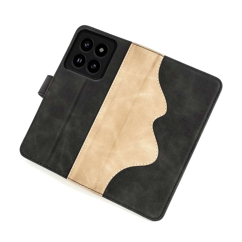 For Xiaomi 14 Pro Stitching Horizontal Flip Leather Phone Case(Black)