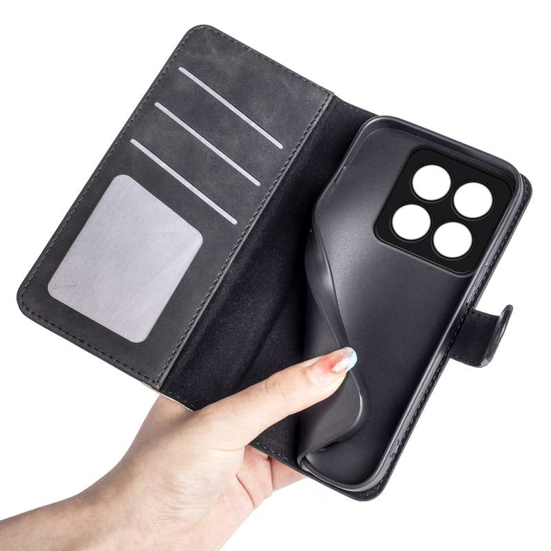 For Xiaomi 14 Pro Stitching Horizontal Flip Leather Phone Case(Black)