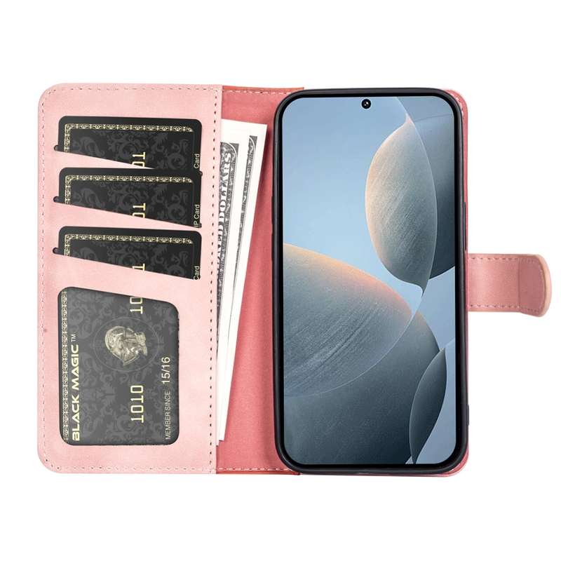 For Xiaomi Redmi K70E Stitching Horizontal Flip Leather Phone Case(Red)