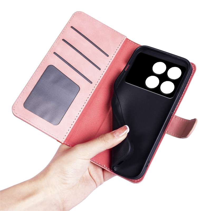 For Xiaomi Redmi K70E Stitching Horizontal Flip Leather Phone Case(Red)
