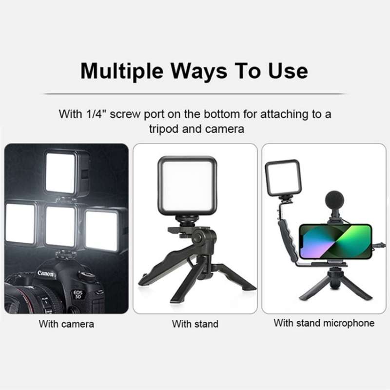 VLOGLITE T49 Portable LED Video Light 5600K Photography Photo Lighting Panel Mini Fill Lamp