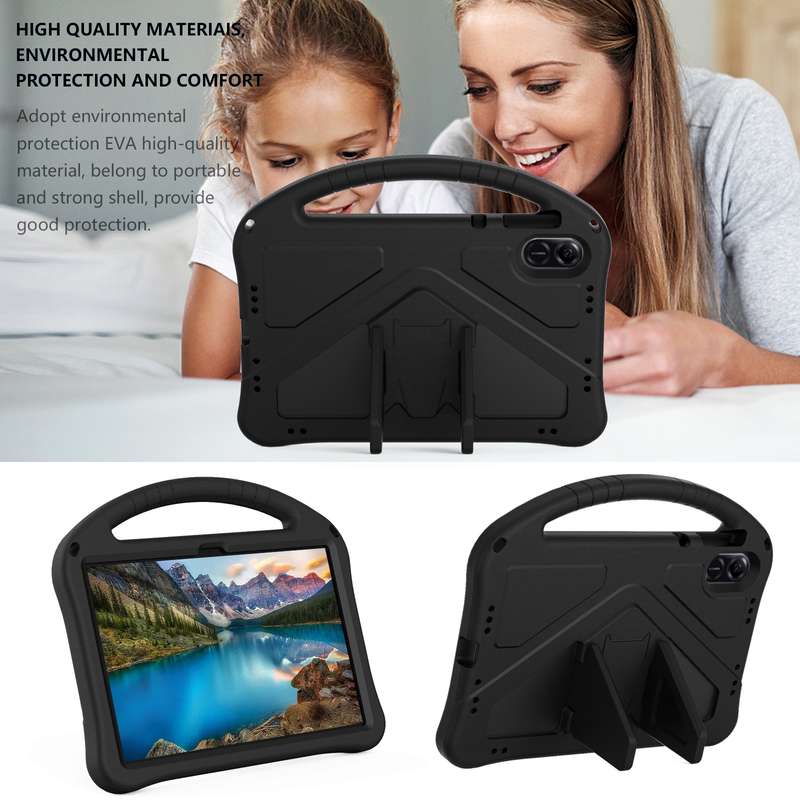 For Honor Pad X9 EVA Shockproof Tablet Case with Holder(Black)